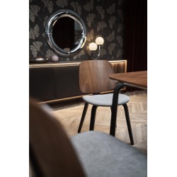 PEDRO stół, blat - orzechowy, noga - czarny (2p 1szt)