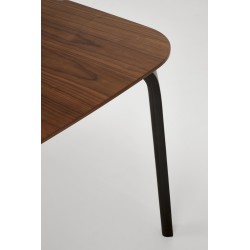 PEDRO stół, blat - orzechowy, noga - czarny (2p 1szt)