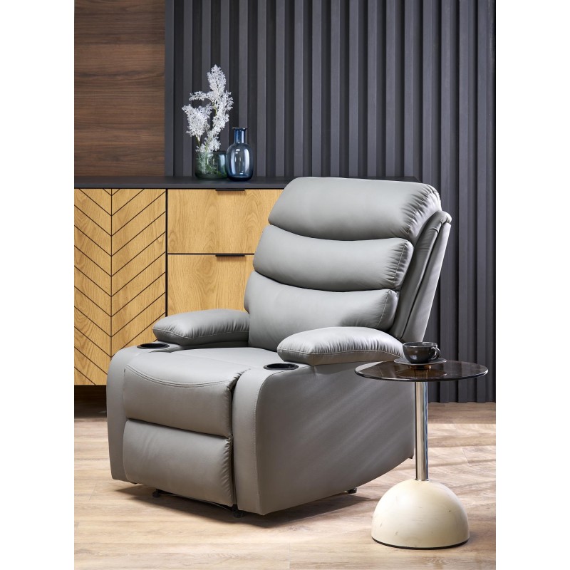 PERUS fotel wypoczynkowy popielaty (1p 1szt)