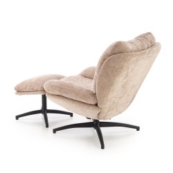 PESTO fotel z podnóżkiem / funkcja kołyski, beżowy