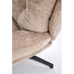 PESTO fotel z podnóżkiem / funkcja kołyski, beżowy