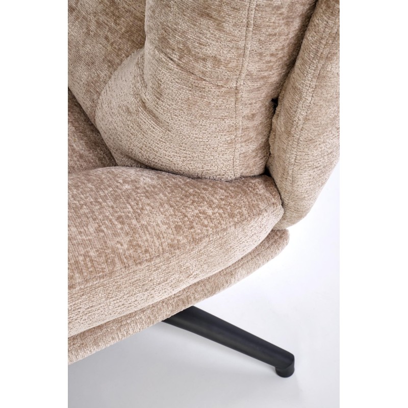 PESTO fotel z podnóżkiem / funkcja kołyski, beżowy