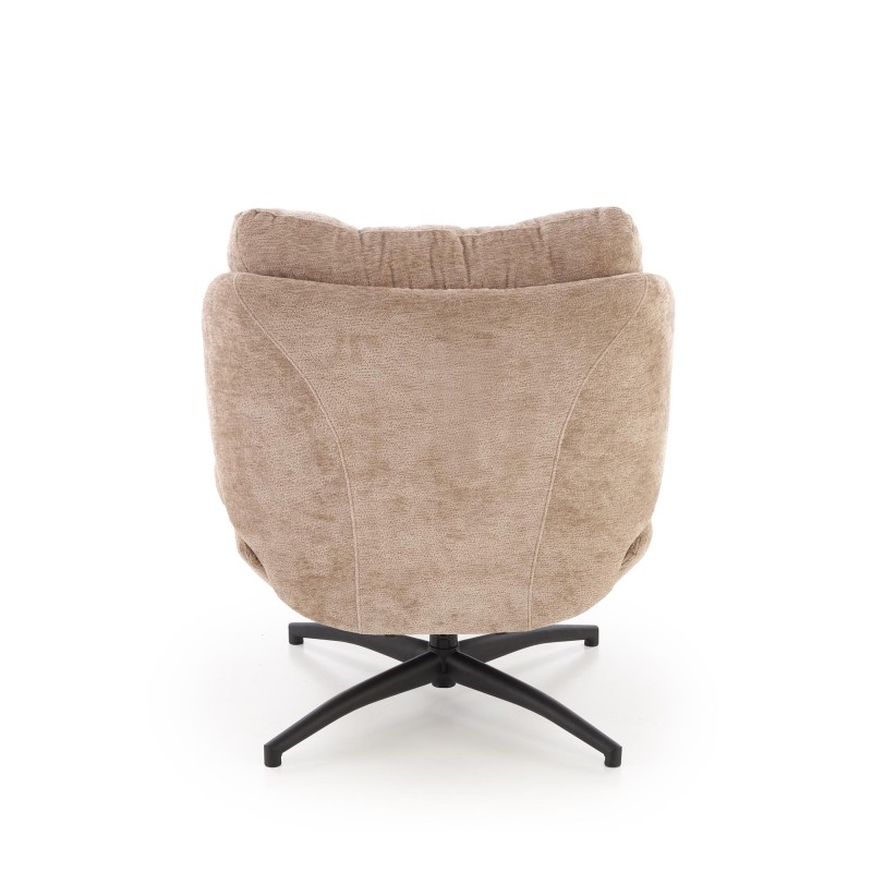 PESTO fotel z podnóżkiem / funkcja kołyski, beżowy