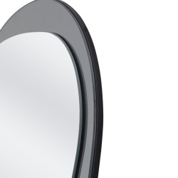 PLAZA lustro ścienne, srebrny / niebieski