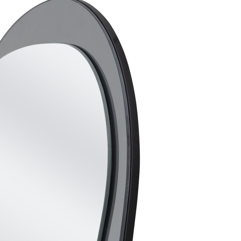 PLAZA lustro ścienne, srebrny / niebieski