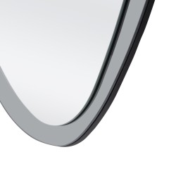 PLAZA lustro ścienne, srebrny / niebieski