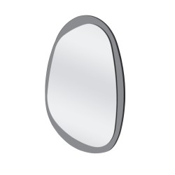 PLAZA lustro ścienne, srebrny / niebieski