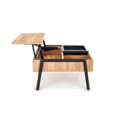 PODIUM ława blat: naturalny, nogi: czarny (2p 1szt)