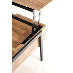 PODIUM ława blat: naturalny, nogi: czarny (2p 1szt)