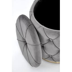 POLLY zestaw 2 puf, popiel (1p 1kpl)