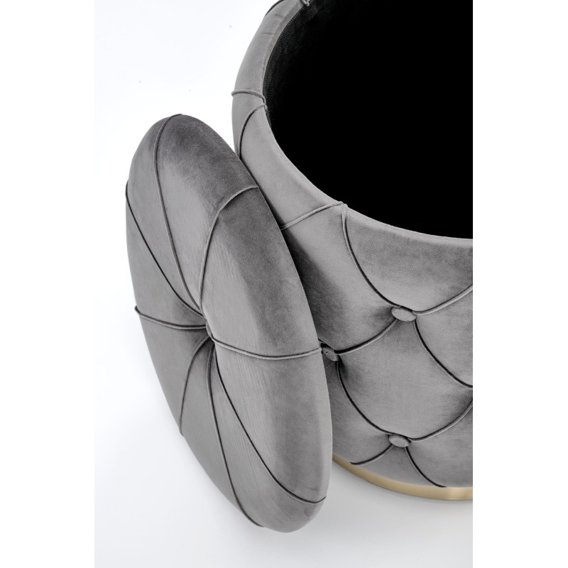 POLLY zestaw 2 puf, popiel (1p 1kpl)