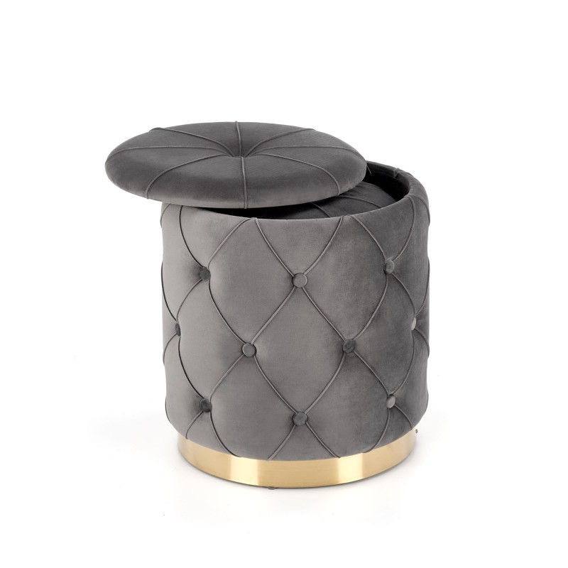 POLLY zestaw 2 puf, popiel (1p 1kpl)