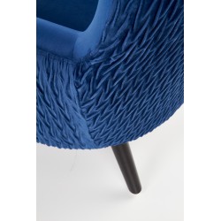 RAVEL fotel wypoczynkowy granatowy / czarny