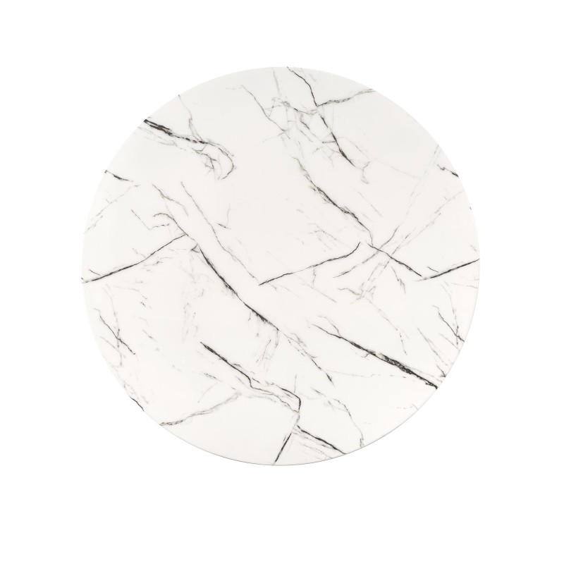 RAYMOND 2 stół, blat - biały marmur, nogi - złoty (2p 1szt)