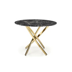 RAYMOND 2 stół, blat - czarny marmur, nogi - złoty (2p 1szt)