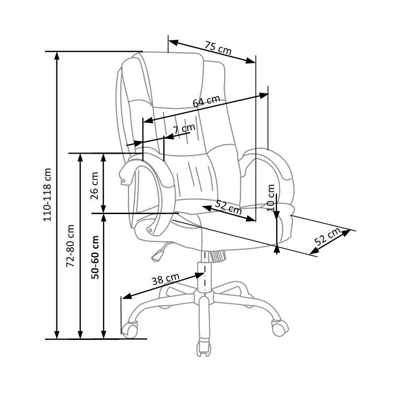 RELAX fotel gabinetowy beżowy