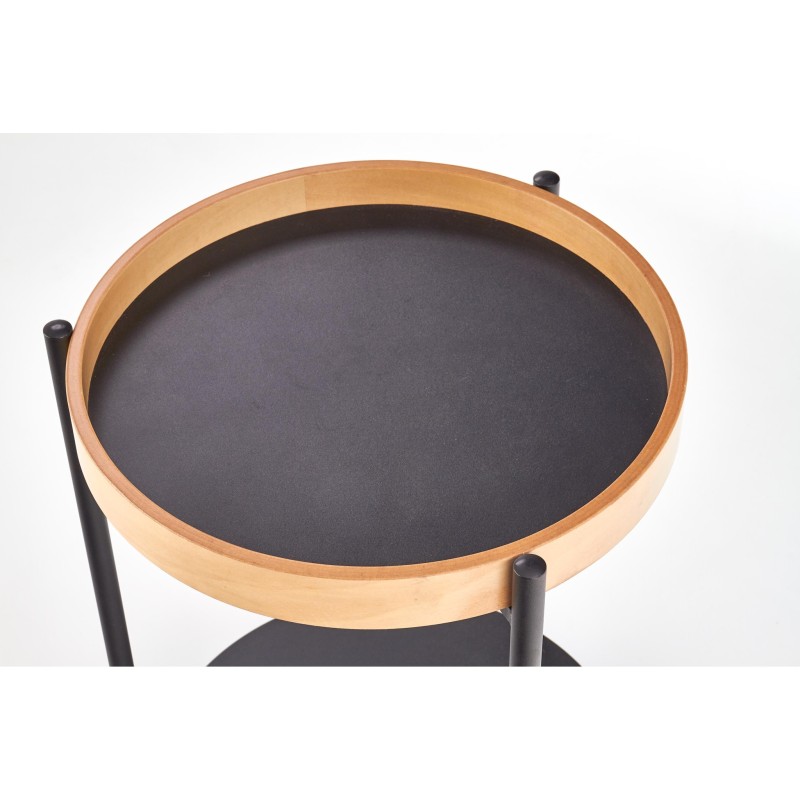 ROLO ława czarny / dąb naturalny (1p 1szt)