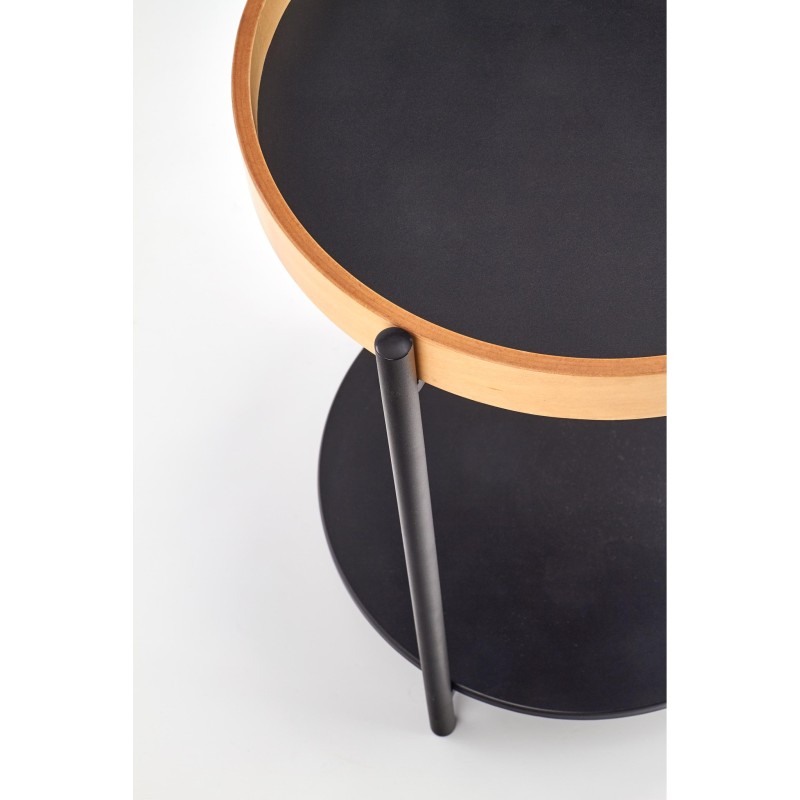 ROLO ława czarny / dąb naturalny (1p 1szt)