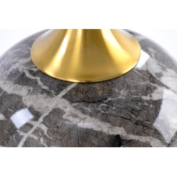 ROSA ława biały marmur / popielaty marmur / złoty (2p 1szt)