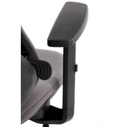 RUBIO fotel gabinetowy popielaty/czarny (1p 1szt)