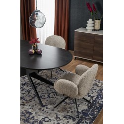 SANDRO stół rozkładany, czarny (2p 1szt)