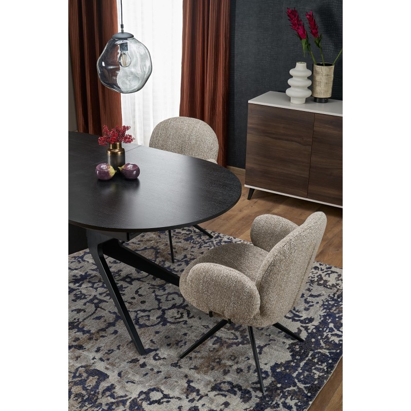 SANDRO stół rozkładany, czarny (2p 1szt)