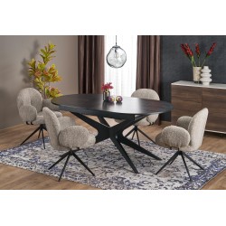 SANDRO stół rozkładany, czarny (2p 1szt)