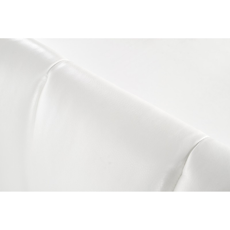 SANDY łóżko tapicerowane biały