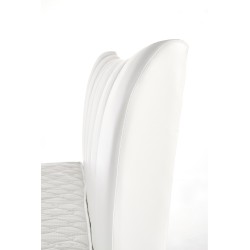 SANDY łóżko tapicerowane biały