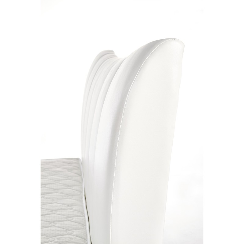 SANDY łóżko tapicerowane biały