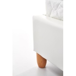 SANDY łóżko tapicerowane biały