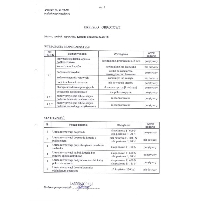 SANTO fotel obrotowy, czarny (1p 1szt)