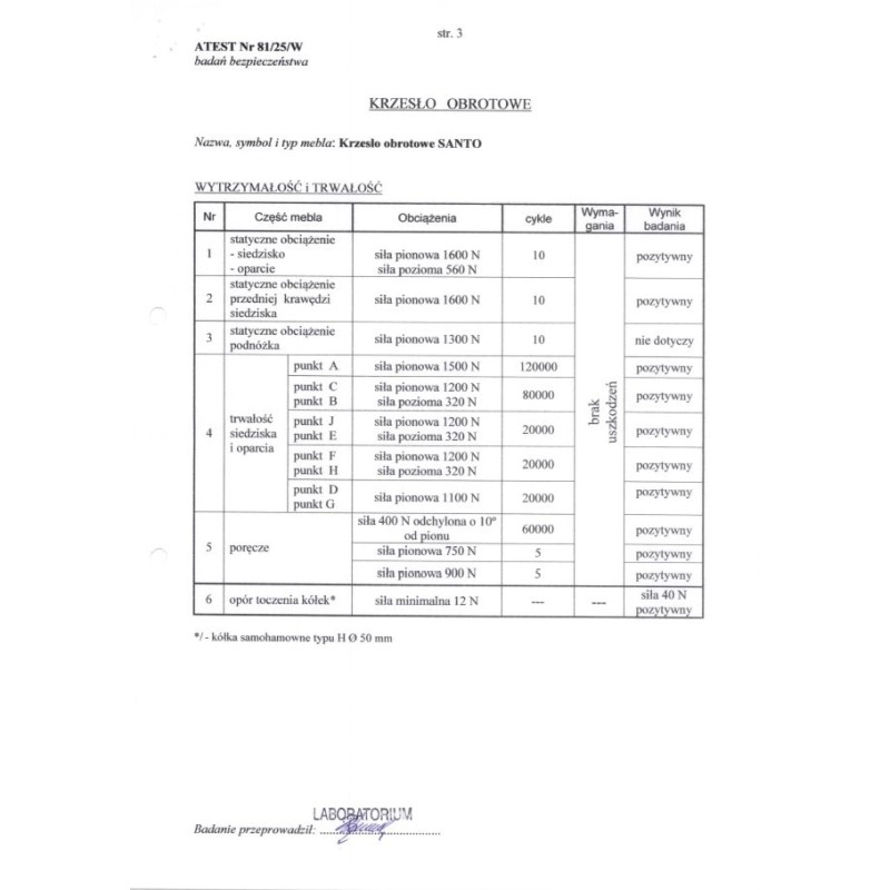 SANTO fotel obrotowy, czarny (1p 1szt)