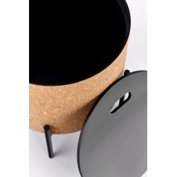 SASHA ława naturalny/czarny (1p 1szt)