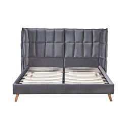 SCANDINO łóżko 160, popielaty (2p 1szt)