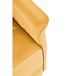 SEMIR fotel z funkcja elektrycznego rozkładania / gniazdo USB, musztardowy (2p 1szt)