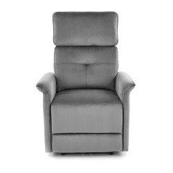 SEMIR fotel z funkcja elektrycznego rozkładania / gniazdo USB, popielaty (2p 1szt)