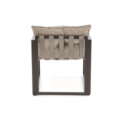 SHARK zestaw ogrodowy ( sofa + fotel 2x + ława ), ciemny brąz / cappuccino (1p 1szt)