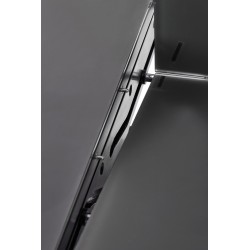 SILVESTRO stół rozkładany blat - ciemny popiel, noga - czarny (2p 1szt)