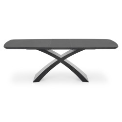 SILVESTRO stół rozkładany blat - ciemny popiel, noga - czarny (2p 1szt)