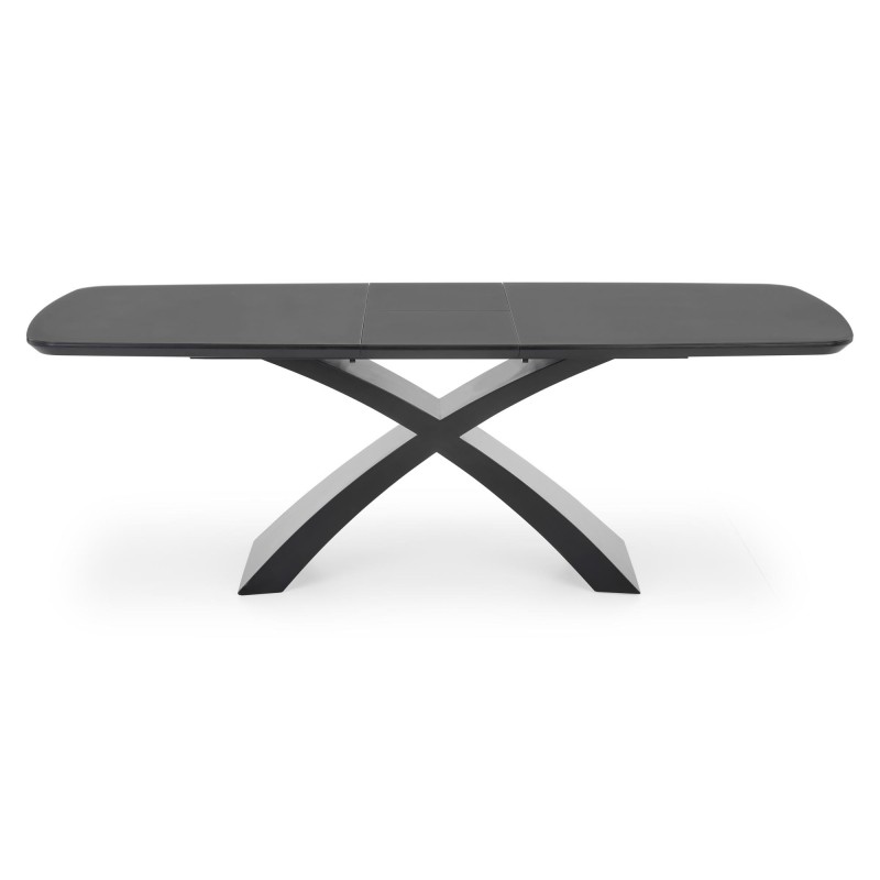 SILVESTRO stół rozkładany blat - ciemny popiel, noga - czarny (2p 1szt)