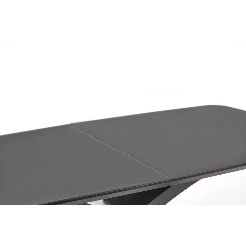 SILVESTRO stół rozkładany blat - ciemny popiel, noga - czarny (2p 1szt)