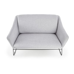 SOFT 2 XL fotel wypoczynkowy podwójny czarny stelaż, jasny popiel (1p 1szt)