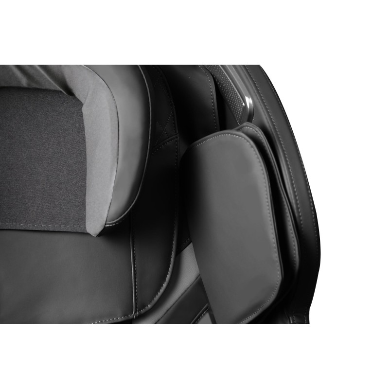 SOLARIA fotel wypoczynkowy z funkcją masażu i podgrzewania, czarny (1p 1szt)