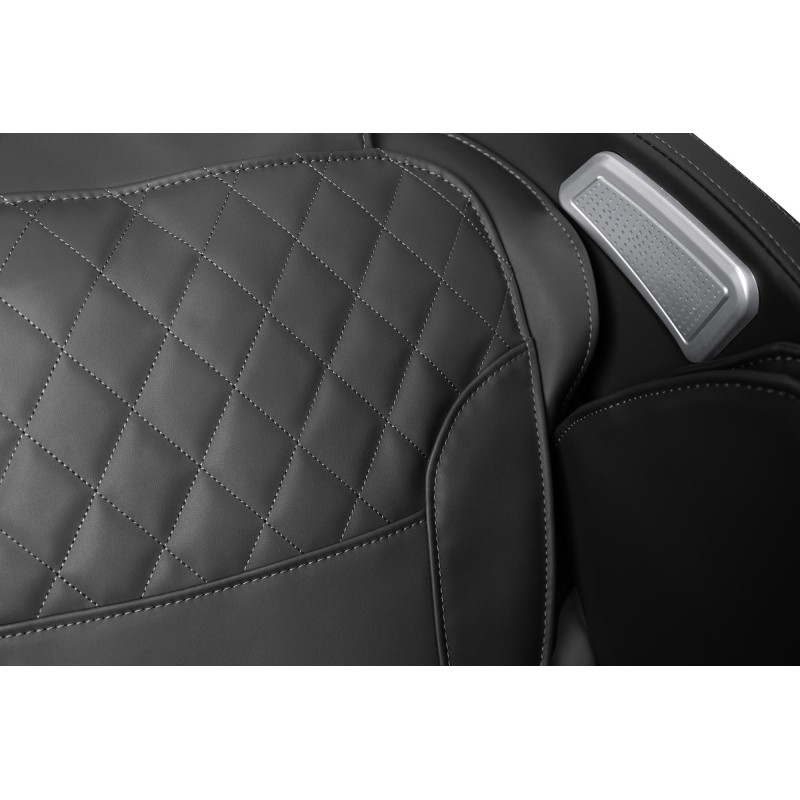 SOLARIA fotel wypoczynkowy z funkcją masażu i podgrzewania, czarny (1p 1szt)