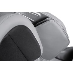 SOLARIA fotel wypoczynkowy z funkcją masażu i podgrzewania, kremowy / popielaty (1p 1szt)