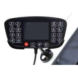 SOLARIA fotel wypoczynkowy z funkcją masażu i podgrzewania, kremowy / popielaty (1p 1szt)