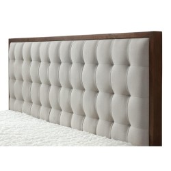 SOLOMO łóżko beżowy / orzech (3p 1szt)