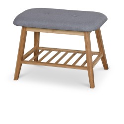 ST14 ławka / stojak na buty bambus - popielaty (1p 1szt)