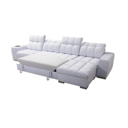 Prisma XII Corner Sofa with Sleeping Function | Luxury Furniture with USB Port | Velvet | Pet Friendly, Terra 06 Prisma XII Corner Sofa with Sleeping Function | Luxury Furniture with USB Port | Velvet | Pet Friendly, Terra 06